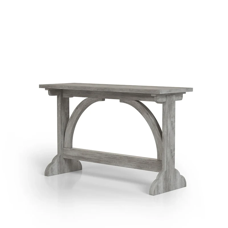 Rustic Oak 47-inch Console Table with Trestle Base