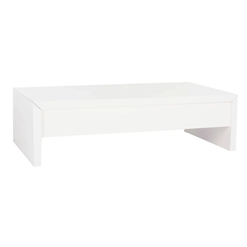 SAFAVIEH Bobbye White Lift-Top Coffee Table - 47.2  x 23.6  x 13.4  - 47Wx24Dx13H
