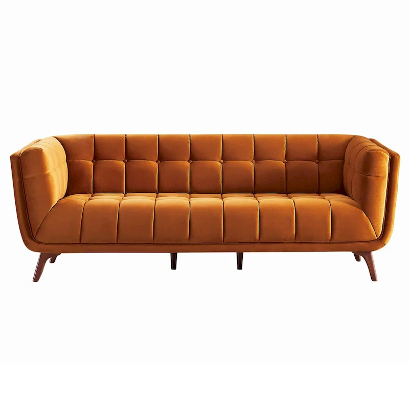 Modern Chesterfield Velvet Living Room Couch