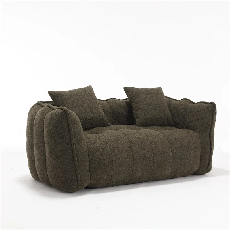 Modern Chenille Recliner Sofa with High Resilience Foam