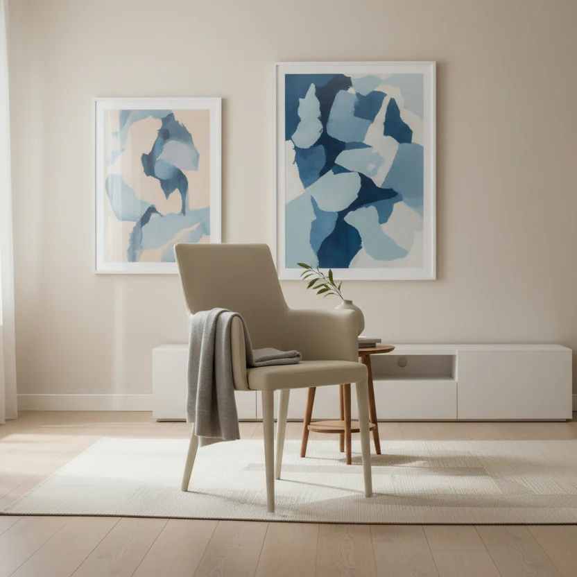 Mid-Century Dining Modern Arm Chair - 23.6W x 21.6L x 35.5H