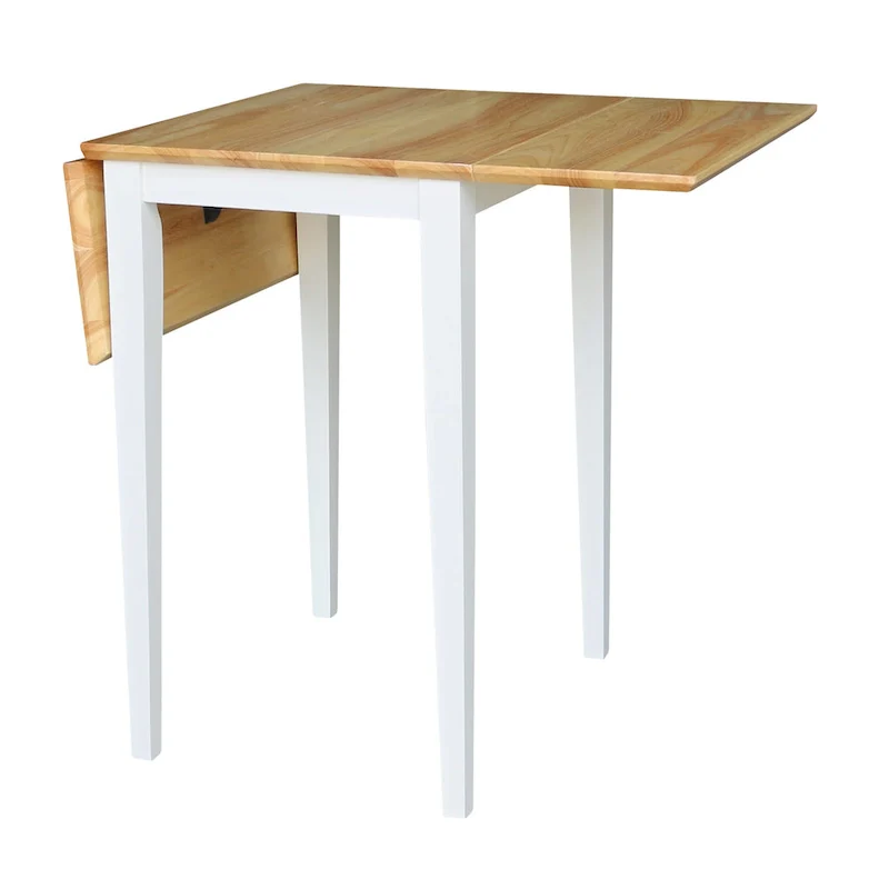 International Concepts Small Drop Leaf Shaker Style Dining Table