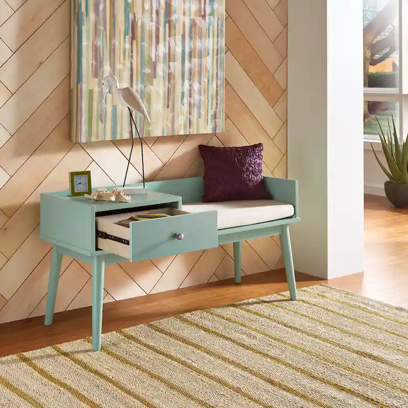 Niklas 1-drawer Cushioned Entryway Bench iNSPIRE Q Modern