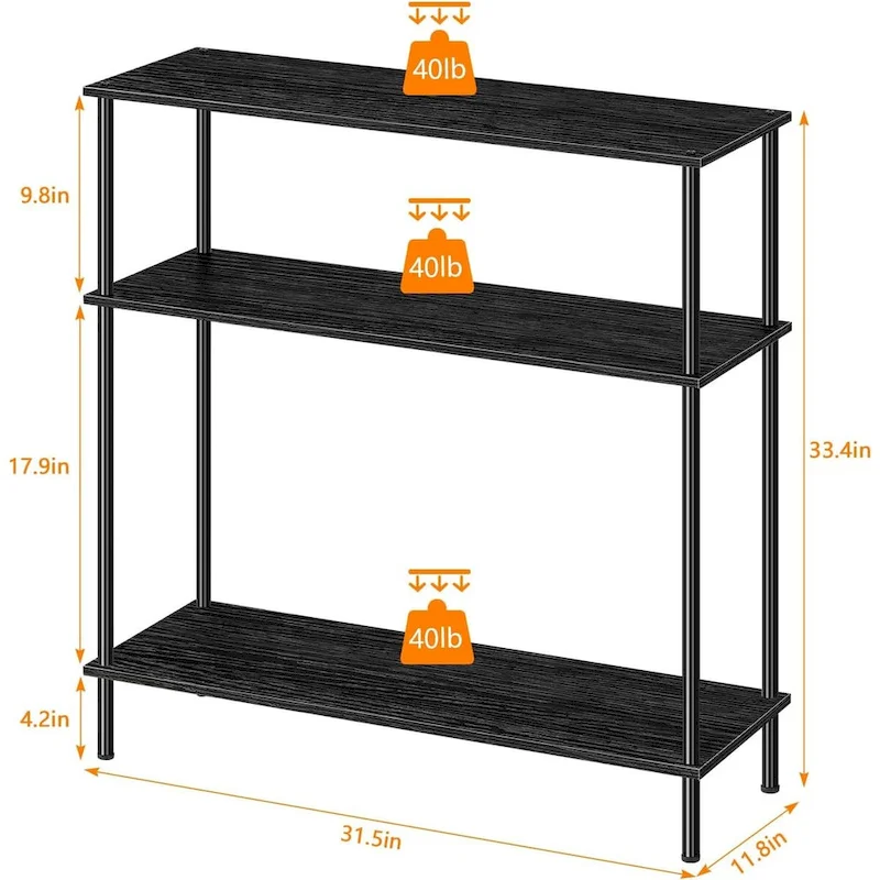 3 Tier Industrial Console Table