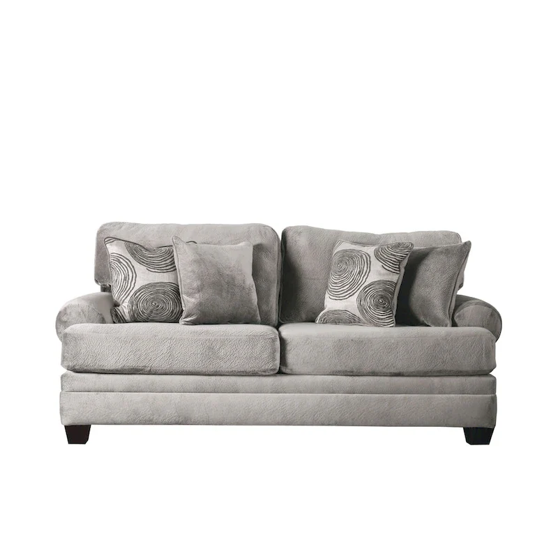 Jeta Transitional Microfiber Padded 2-Piece Living Room Set by Furniture of America