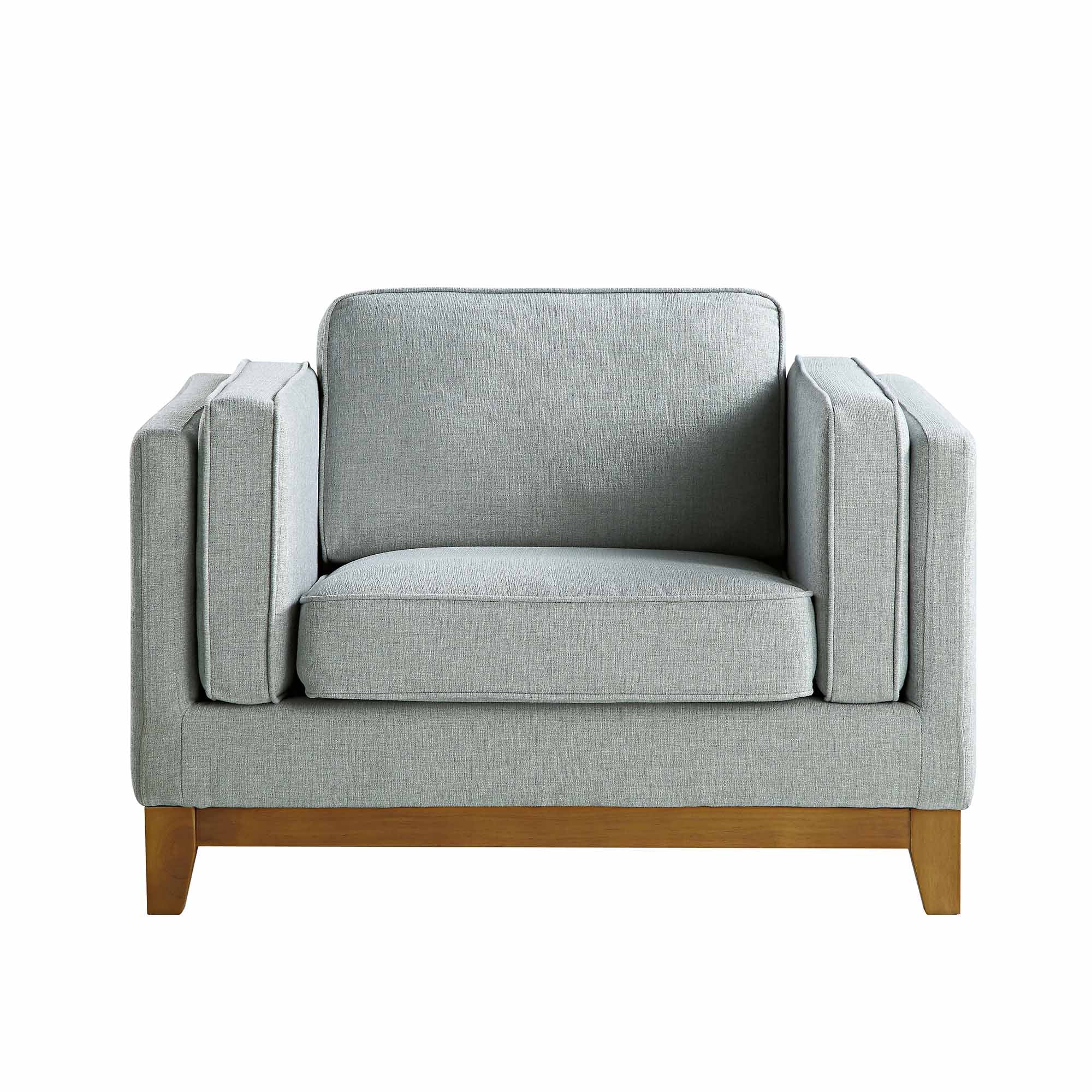 Sage Fabric Sofa, 1-Seater