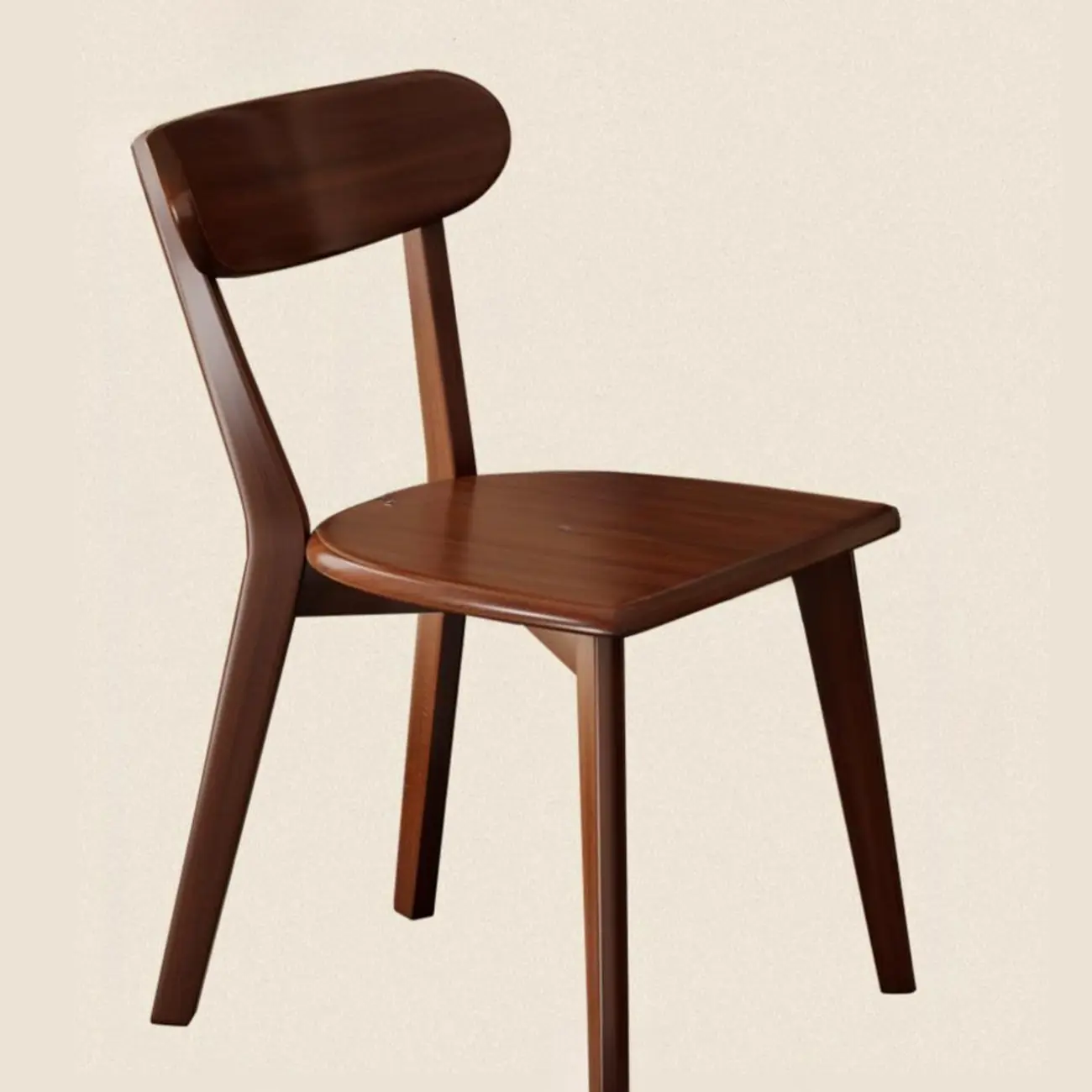 Modern Wood open Low Back Armless Dining Chair