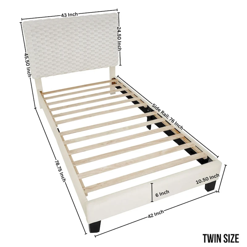 Roundhill Furniture Findlay 3-Piece Bedroom Set in White Dove