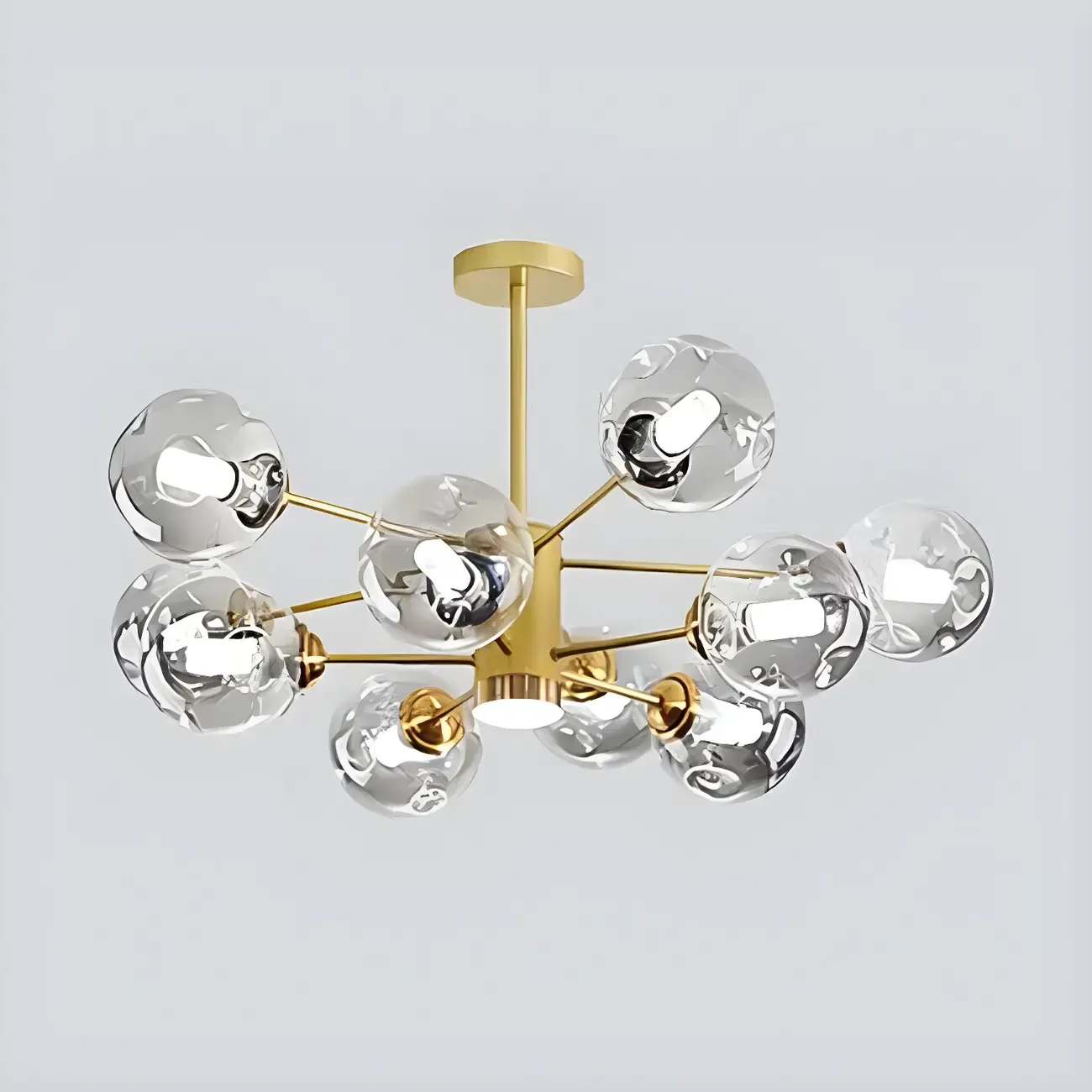 Modern LED Glass Crystal Sputnik Chandelier