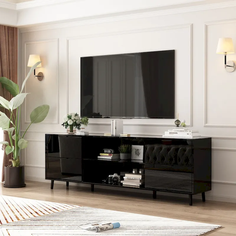 Electric Fireplace TV Stand Entertainment Center Remote Control