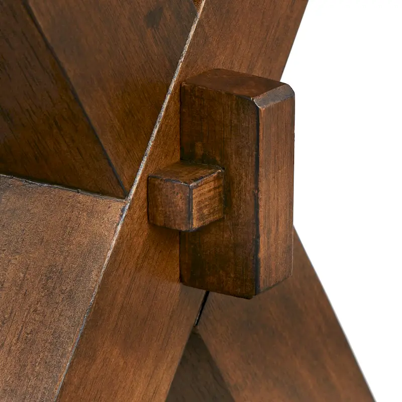 Walnut Live Edge Rubberwood Dining Table