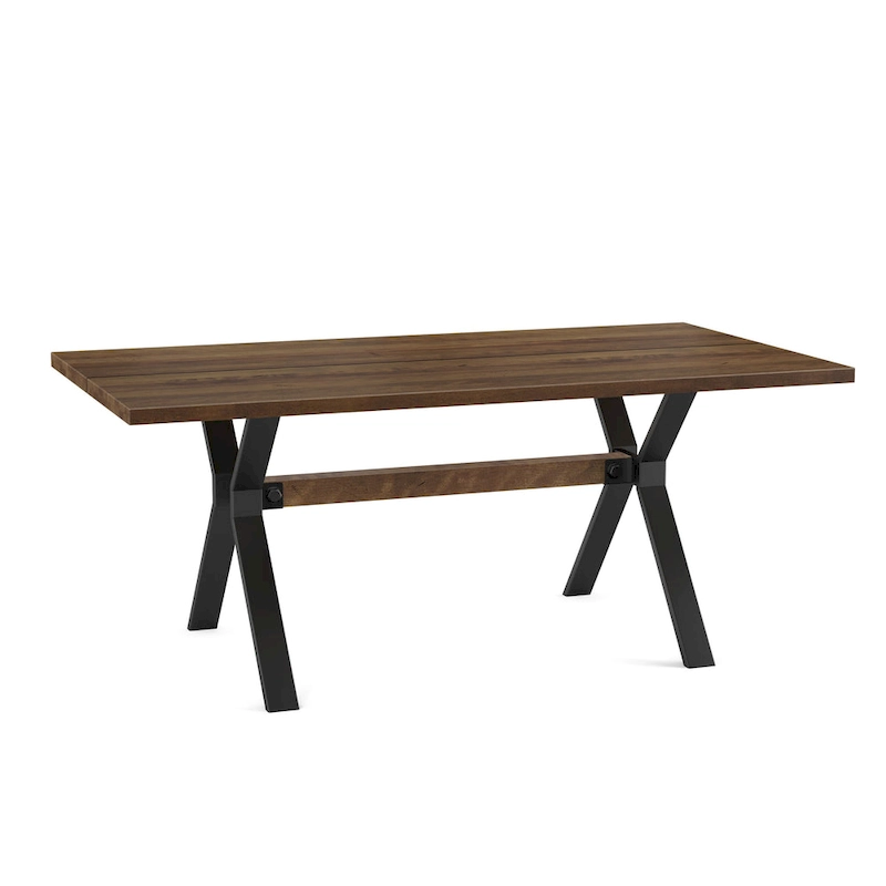 Amisco Leonie Wood Table and Snyder Chairs 7-Pieces Dining Set