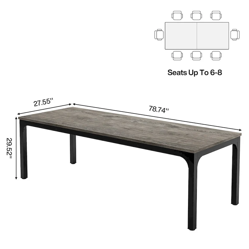 6.5FT Rectangle Conference Meeting Seminar Business Table