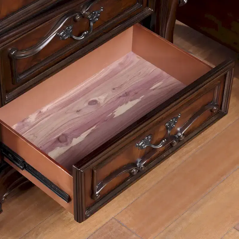 Furniture of America Eugene Traditional 3-Piece Dark Cherry Wood Panel Bedroom Set