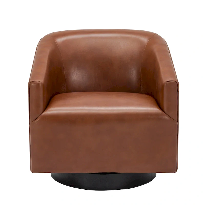 Wood Base Swivel Chair