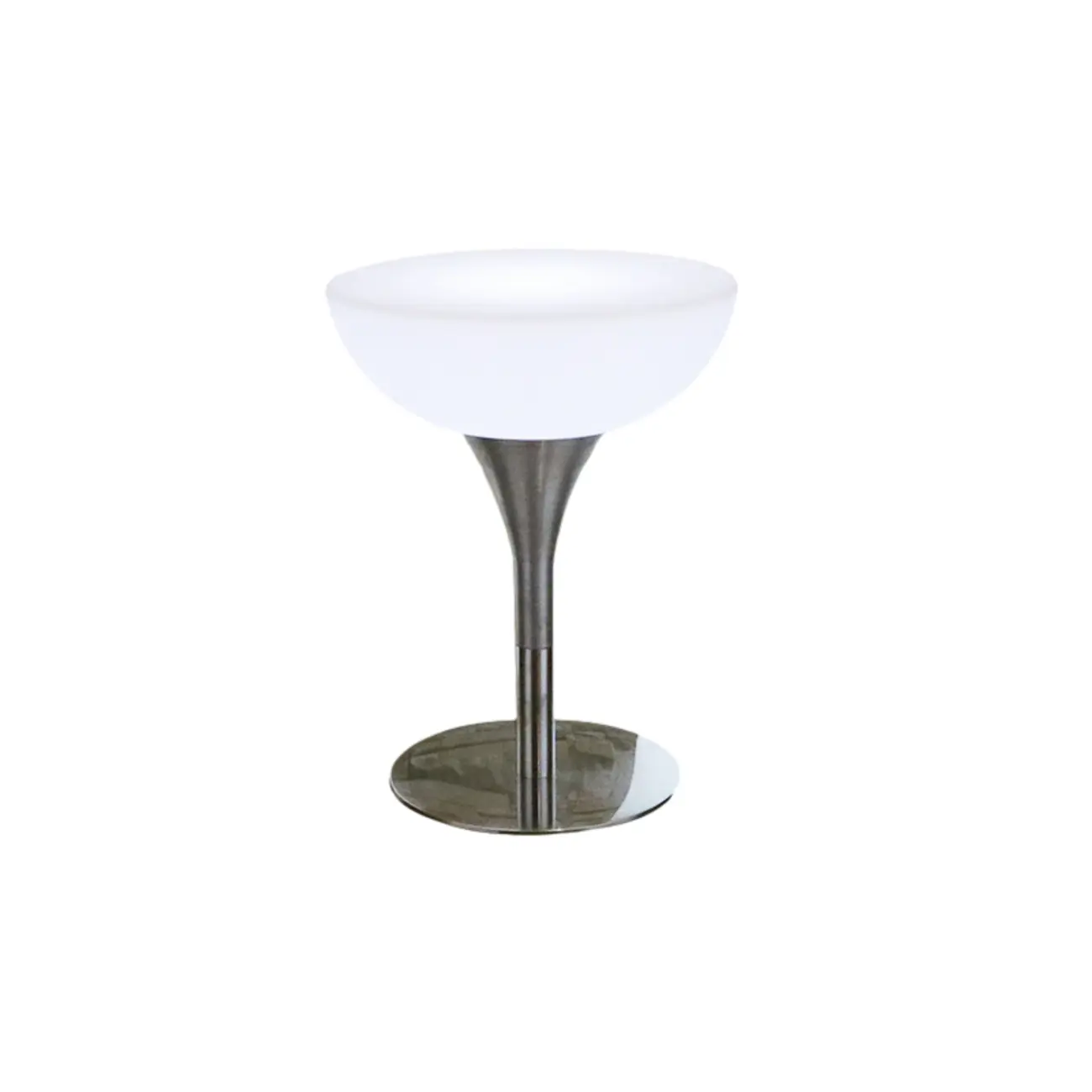 Modern Lighting White Acrylic Silver Metal Bar Tables