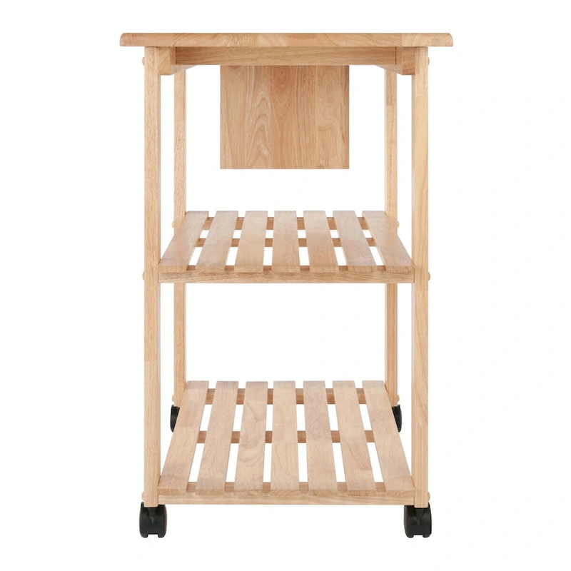 Mario Utility Kitchen Cart, Natural - 33.19 x 20.47 x 31.93 inches