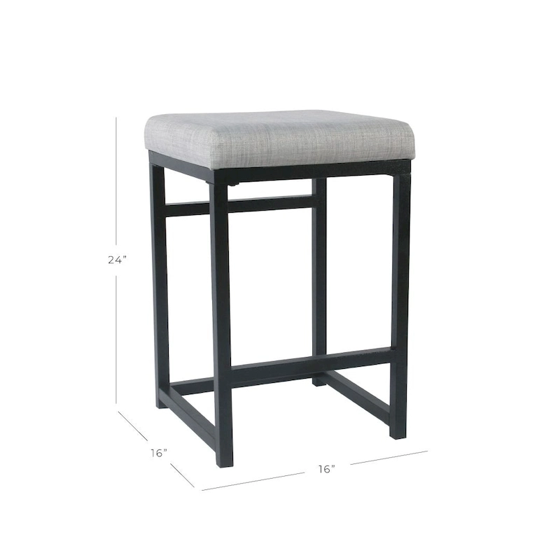 HomePop Backless Metal 24 Counter Stool - 24 inches