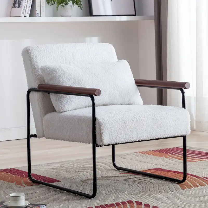 Wooden Accent Chair for Living Room Bedroom