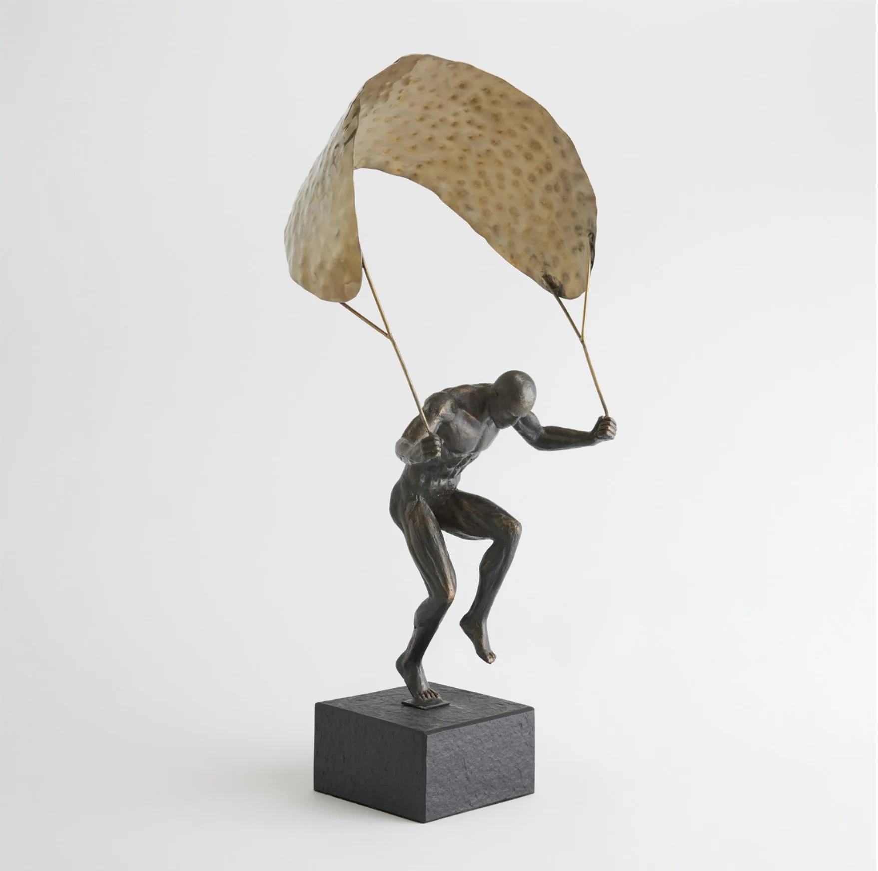 PARAGLIDING MAN-BRONZE