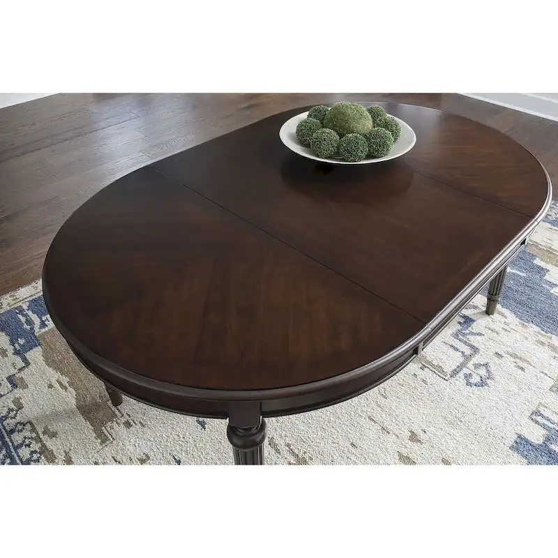 Signature Design by Ashley Lavinton Brown Dining Extension Table - 47.75 W x 72 D x 30.25 H