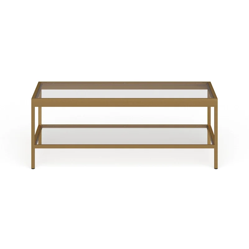 Alexis Metal and Glass Coffee Table