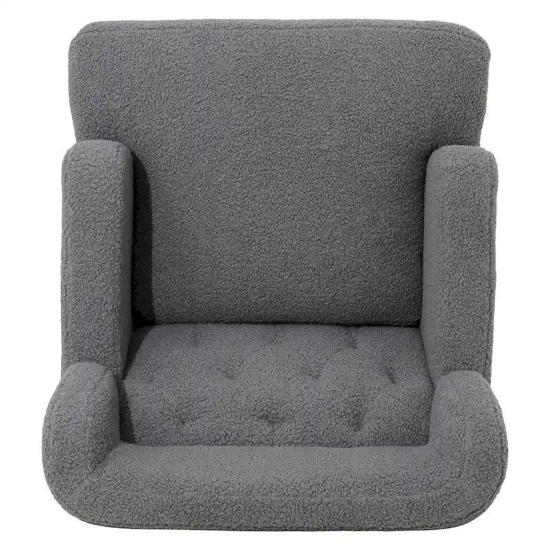 Modern Fabric Accent Chair with Cushion Back