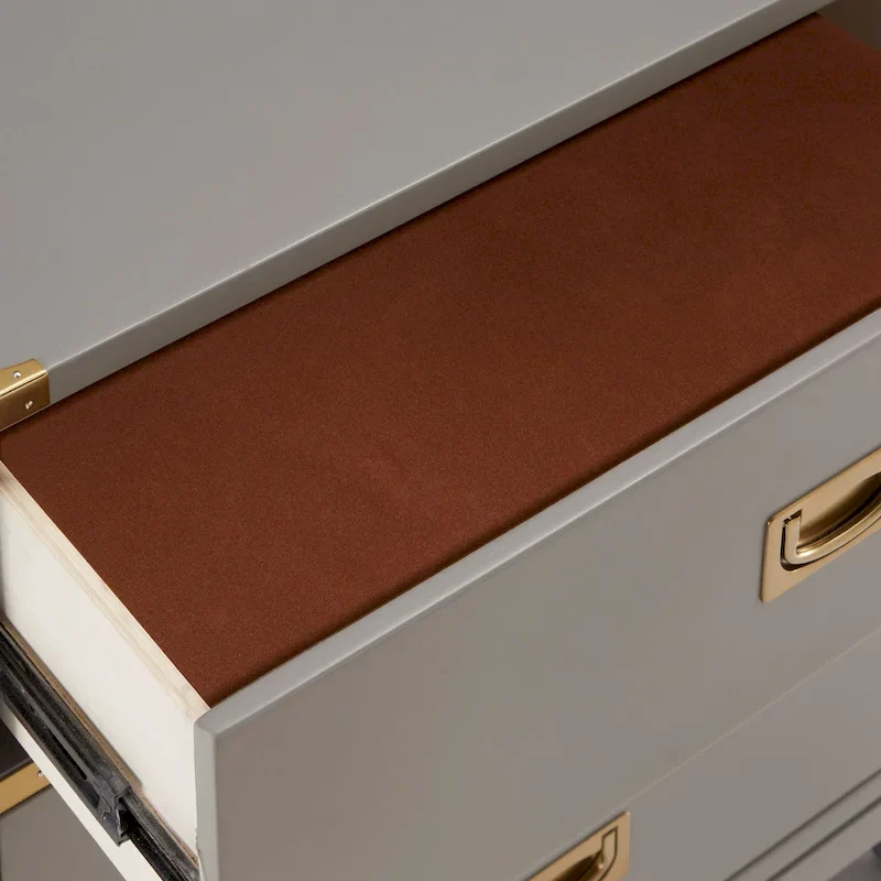 5-Drawer Gold Accent Chest