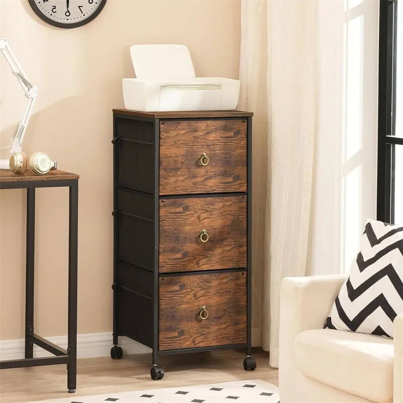 3-Drawer File Cabinet - 15.7D x 15.7W x 38.1H