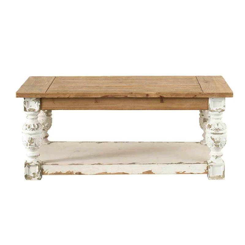 Rectangle Coffee Wooden Coffee Table,French Country Coffee Table