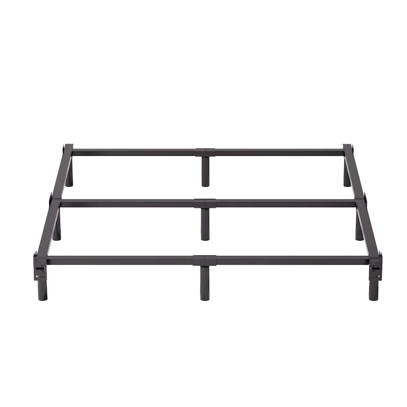 Black Metal Bed Frame, Modern Style, Twin–Cal King, 1–2 Person