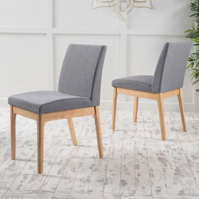 Upholstered Dining Chairs - Set of 2 - Contemporary Style