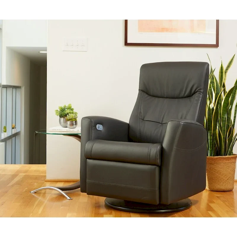 Fjords Oslo Leather Swing Recliner