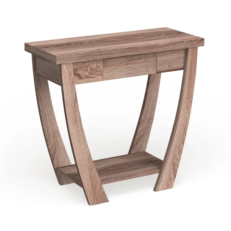 Modern Console Table with Drawer and Shelf - 36 inch