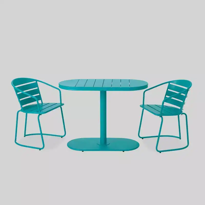 Santa Monica 3pc Iron Patio Bistro Set - Christopher Knight Home