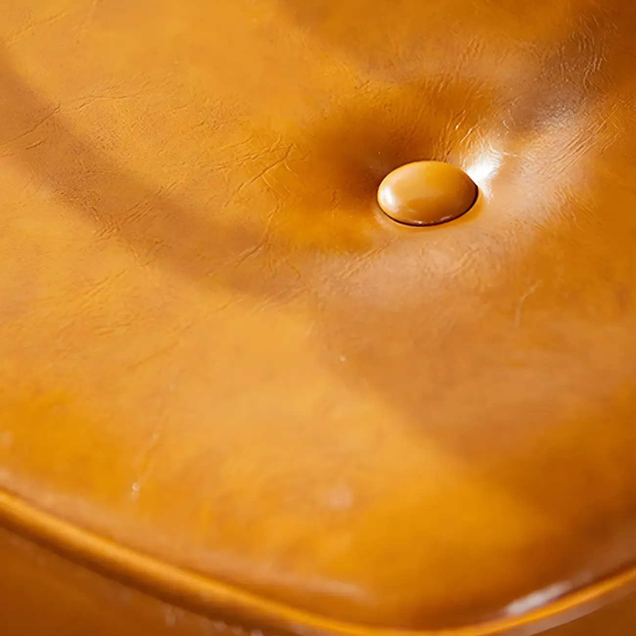 Industrial Leather Upholstered Height Adjustable Swivel Office Chair