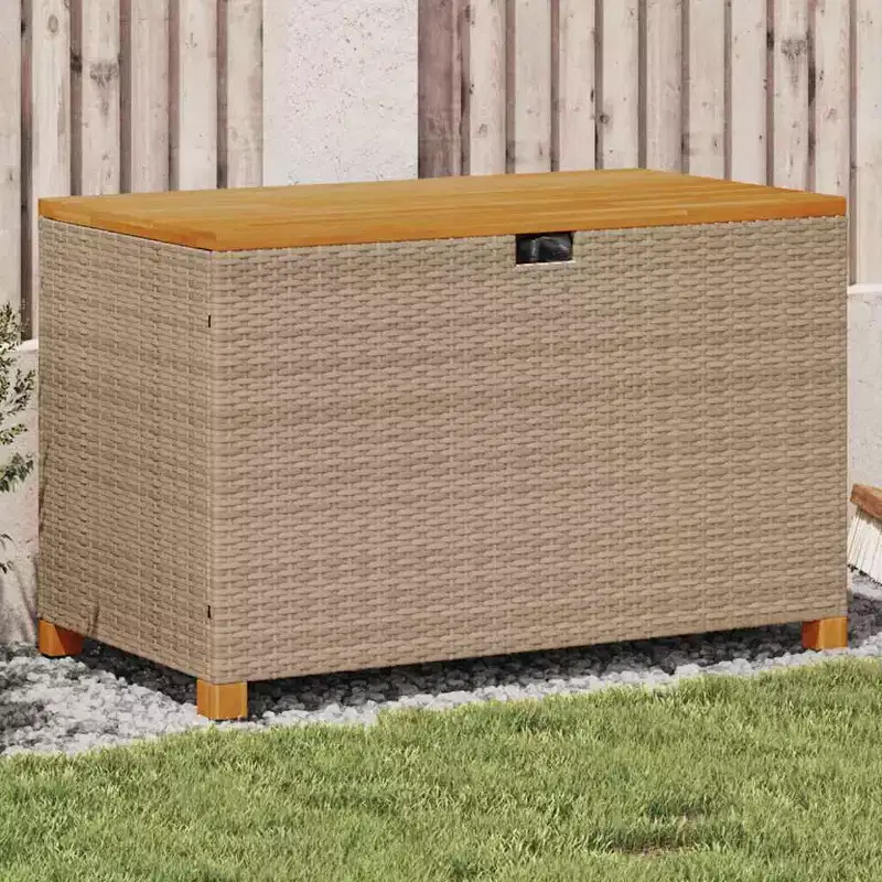 Garden Storage Box Beige and brown