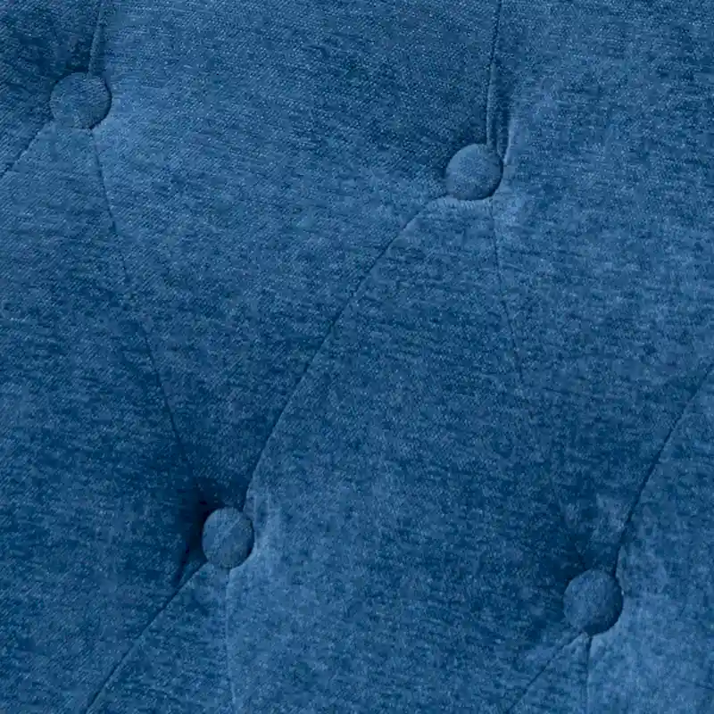 Chenille Fabric Accent Chair with Retro Wooden Legs, High-Density Foam and Spring Cushion, and 300 lbs Weight Capacity