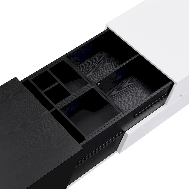 Merax Modern Extendable Sliding Top Coffee Table