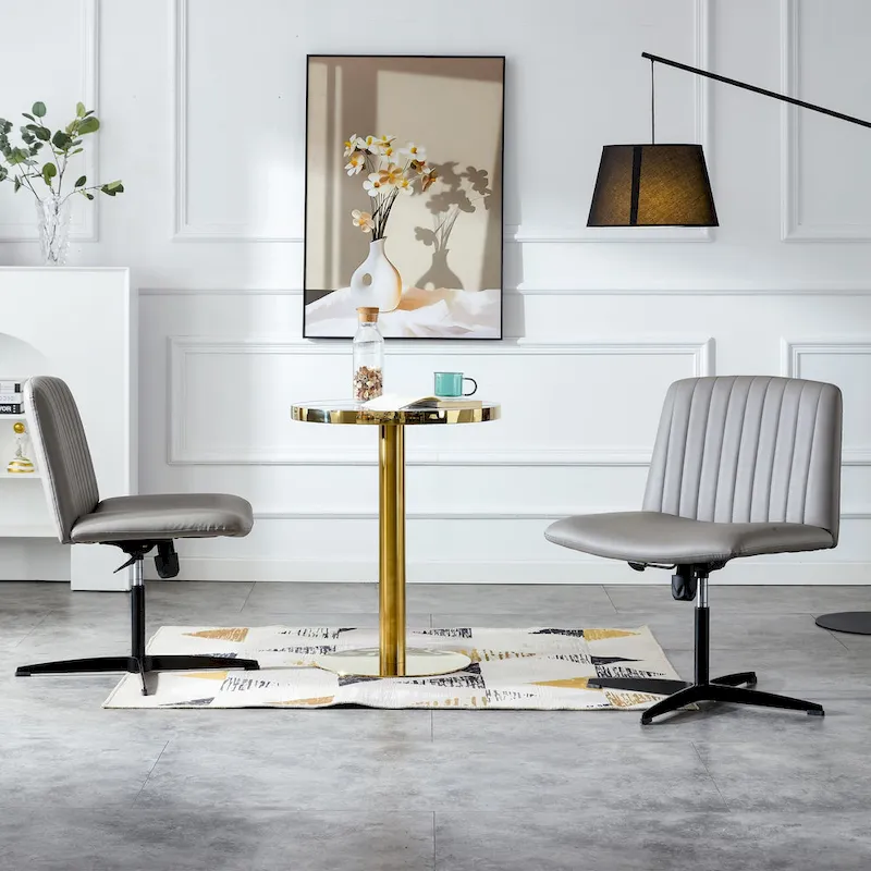 Adjustable 360 Swivel Office Chair With Black Foot