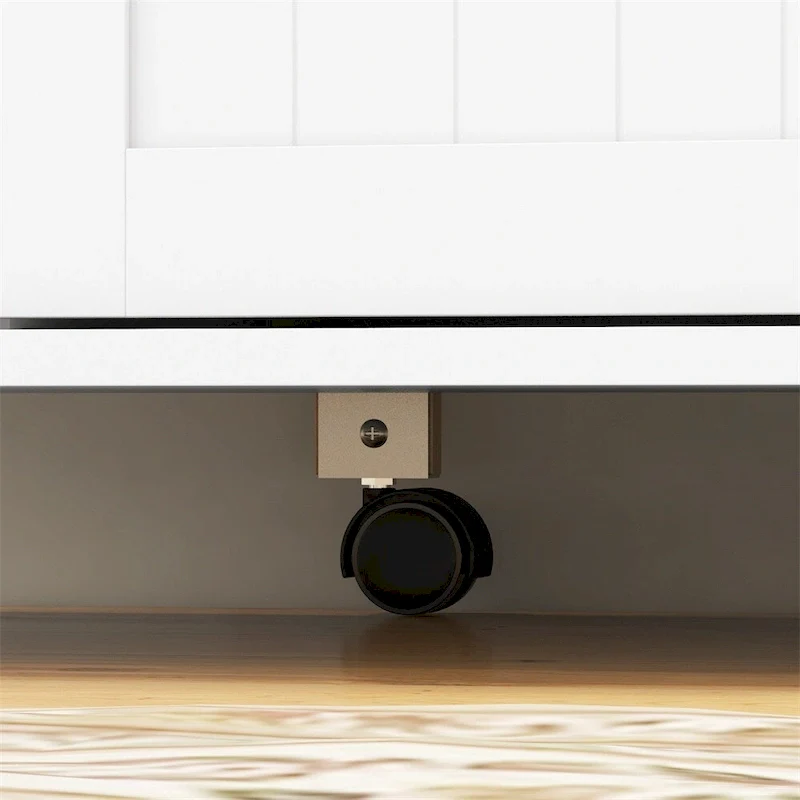 Kitchen Island with Drop Leaf,Rolling Kitchen Cart on Wheels w/Drawers