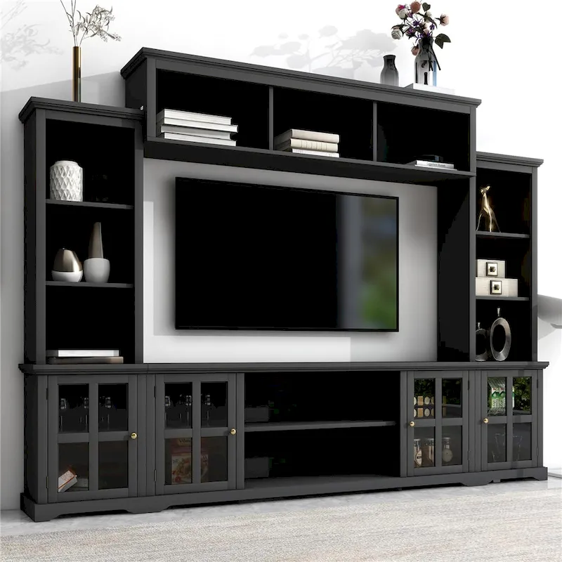 Modern Minimalism Style Entertainment Wall and TV Stand