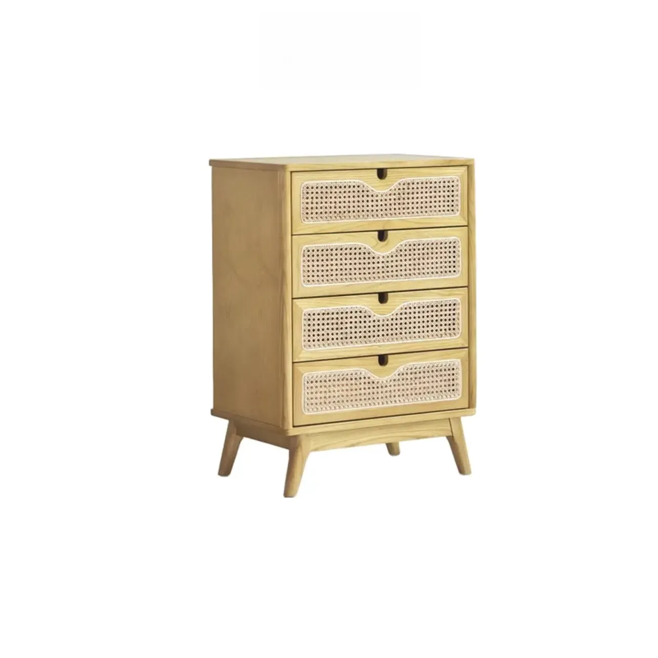 Tropical Natural Woven Double Layer Chest with 6-Drawers