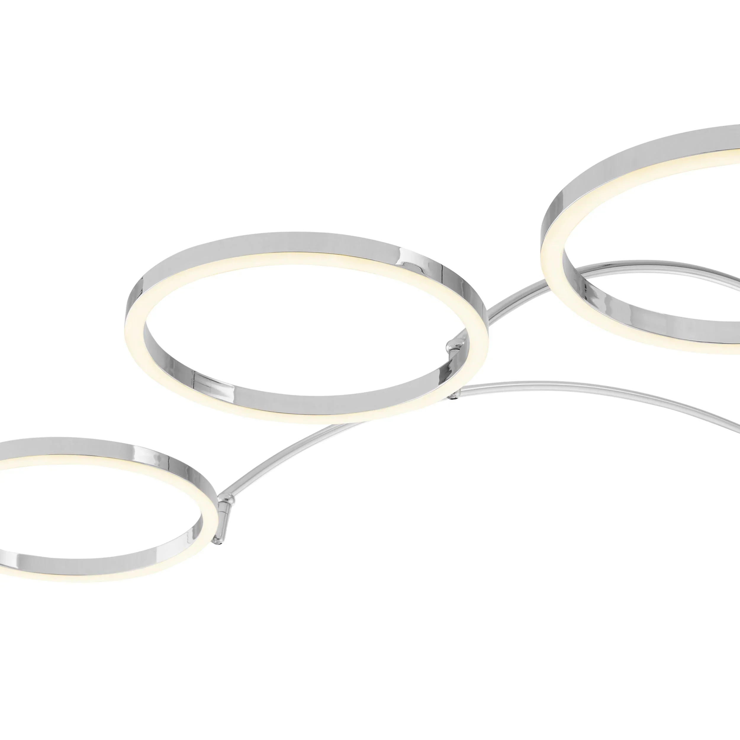 Arched Floor Lamp with 3 LED Rings