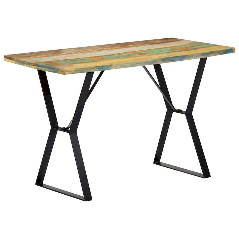 vidaXL Dining Table 47.2x23.6x29.9 Solid Reclaimed Wood - 47.2 x 23.6 x 29.9