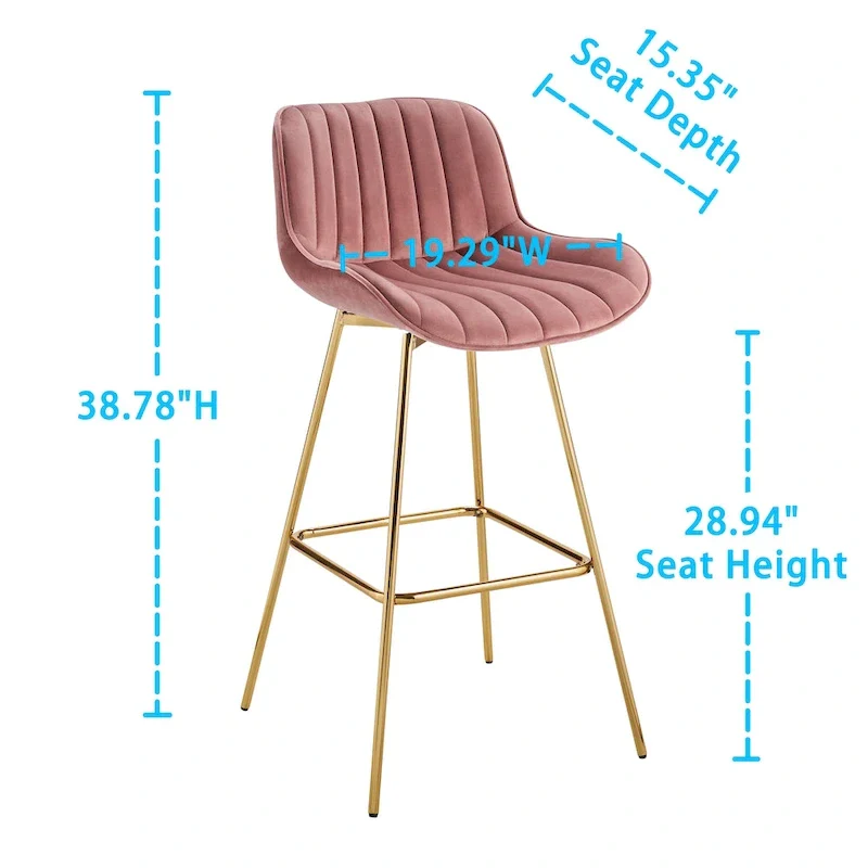 Art Leon Modern Swivel Velvet Barstool (Set of 2)