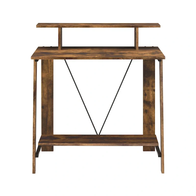 Writing Desk in Weathered Oak and Black