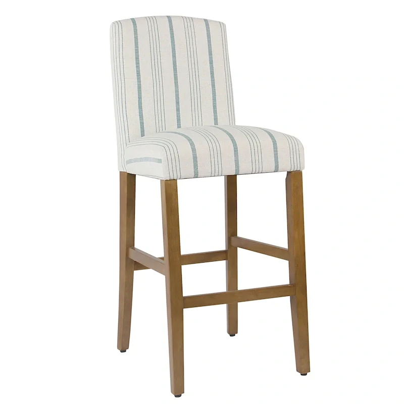 HomePop Classic Parsons High Back 29 Barstool - Blue Calypso Stripe - 29 inches