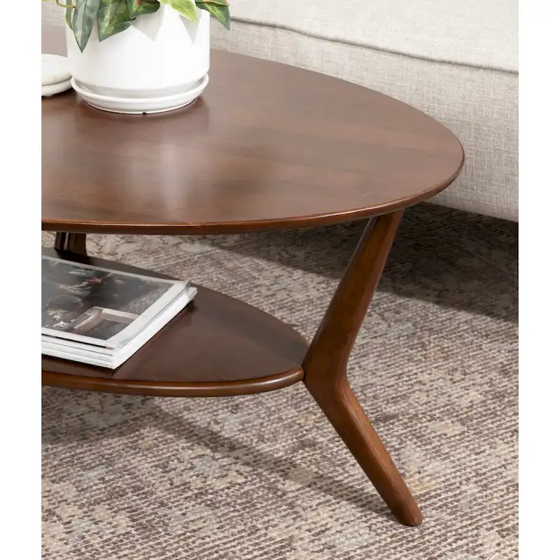 Kate and Laurel Nylah Oval Coffee Table