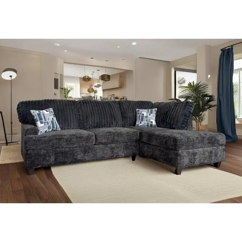 Nexus Wide Wale Corduroy L-shape Sectional
